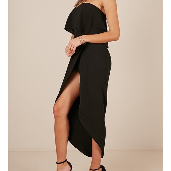 Showpo BLACK STRAPLESS DRESS - Picture 2 of 3